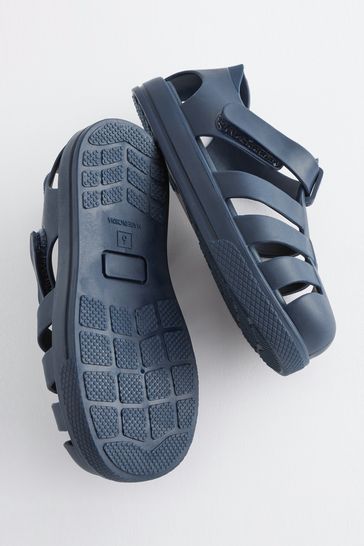 Navy jelly clearance shoes