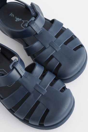 Buy Navy Touch Fastening Jelly Shoes from Next Luxembourg