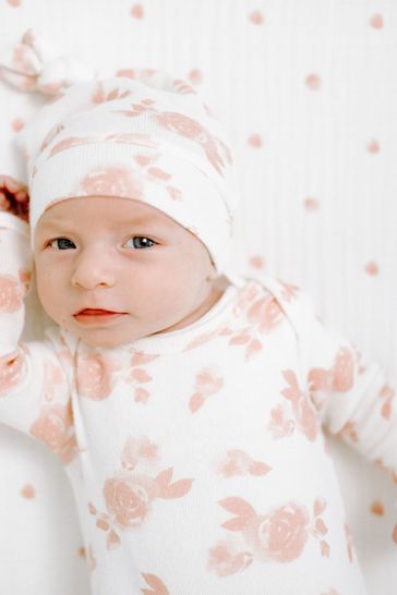 Buy Aden Anais White Snuggle Knit Knotted Gown And Hat Gift Set from Next Denmark