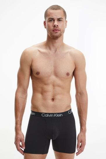 Buy Calvin Klein Black Modern Structure Boxer Briefs 3 Pack from Next  Luxembourg
