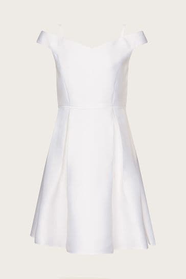 Buy Monsoon Natural Duchess Twill Bardot Prom Dress from Next