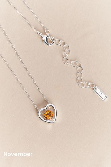 December birthstone best sale heart necklace