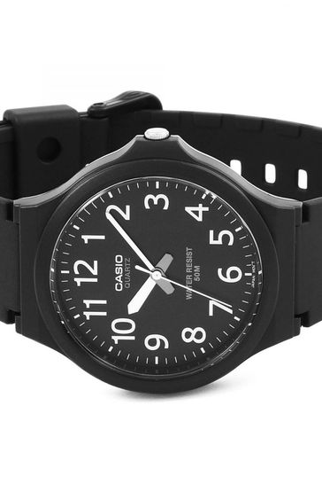 Casio black discount plastic watch