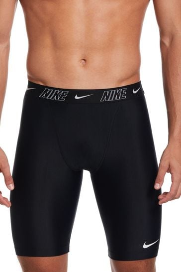 Nike Black Logo Tape Jammer Performance Swim Shorts