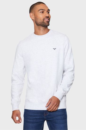 Threadbare White Crew Neck Sweatshirt