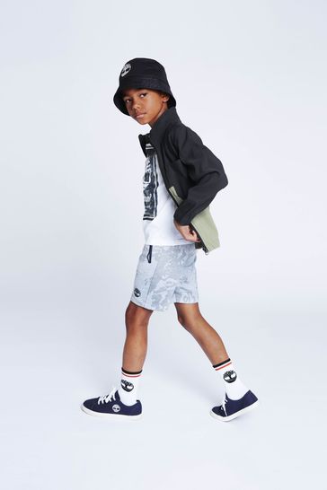 Buy Timberland White Graphic Logo T Shirt from Next Luxembourg