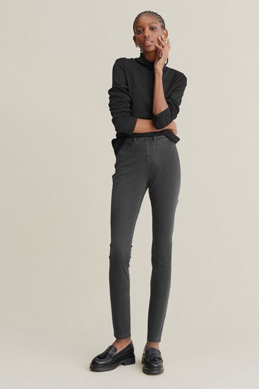 Buy Grey Jersey Denim Leggings from Next Luxembourg