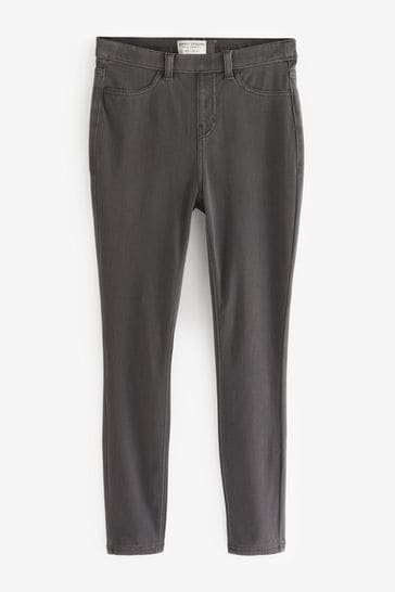 Grey denim leggings clearance