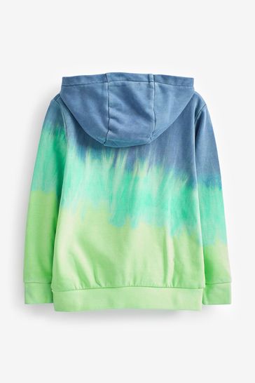 Buy Green Blue Tie Dye Hoodie 3 16yrs from Next Denmark