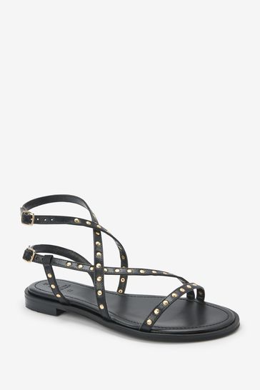 Ash peace studded slingback leather online sandals