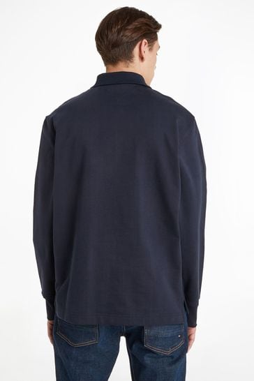 Buy Tommy Hilfiger Blue Icon Stripe Rugby Shirt from Next USA
