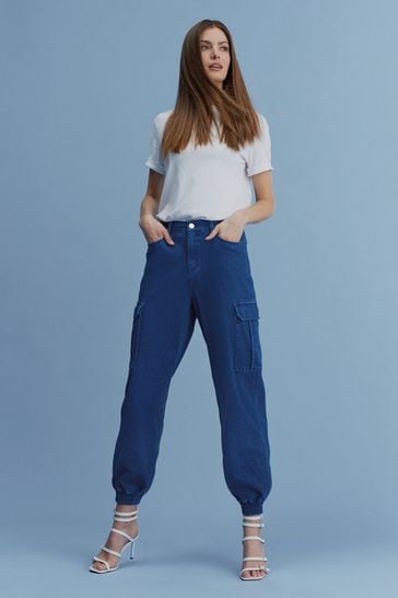 Next ladies denim joggers outlet