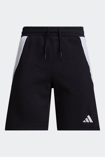 adidas Black/White Tiro 24 Sweat Shorts