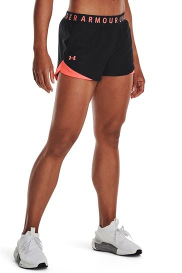 Under Armour Black/Red Play Up 3.0 Shorts
