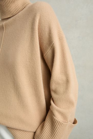 Cashmere roll discount neck jumper womens