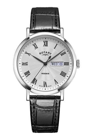 Buy Rotary Gents White Windsor Watch from the Laura Ashley online shop