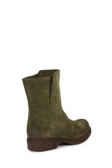 Green leather hotsell ankle boots uk