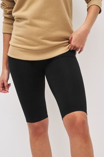 Buy Black Cycling Shorts 2 Pack from Next Saudi Arabia