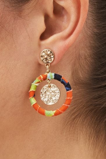 Orange deals earrings next