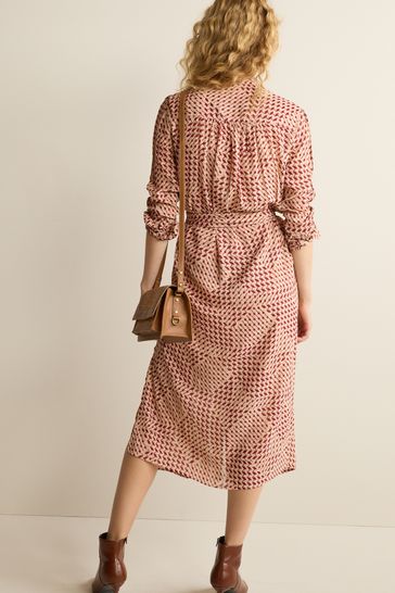 Blush pink midi dress new arrivals with sleeves