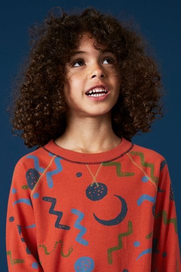 Buy White Stuff Red Charlie Abstract Printed Sweatshirt from Next