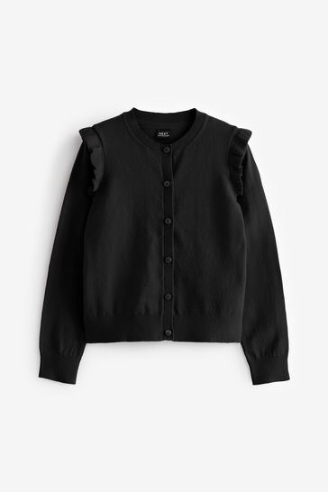 Black store school cardigan