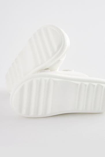 Buy White Chunky Double Strap Sandals from Next Ireland