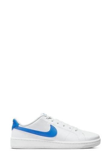 Nike White/Blue Court Royale 2 Trainers