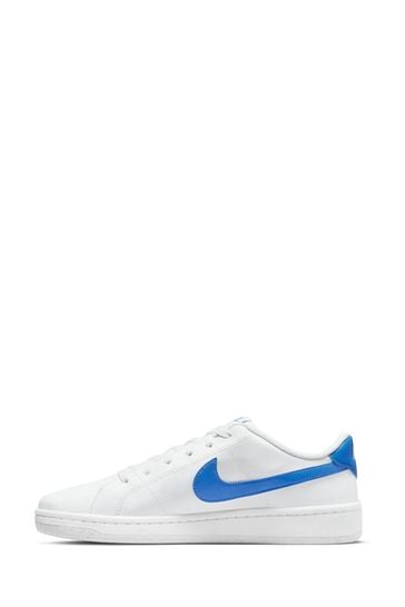 Nike court royale top white and blue