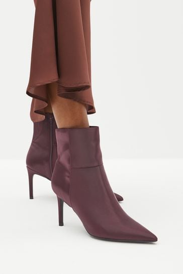 Purple Forever Comfort® Point Toe Heeled Ankle Boots