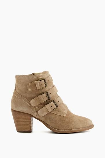 Dune London Puzzler Triple Buckle Mid Boots