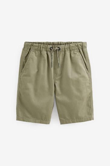 Khaki Green Pull-On Shorts (3-16yrs)