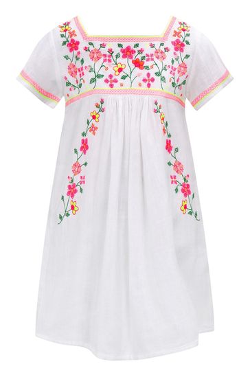 Vintage top dress white