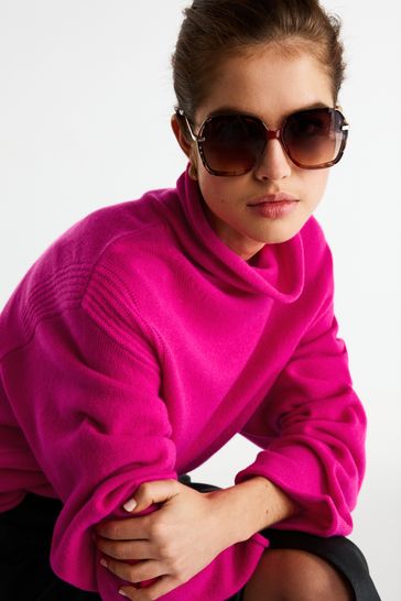 Pink lambswool jumper hotsell
