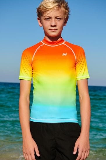 Rainbow Short Sleeve Sunsafe Rash Vest (1.5-16yrs)