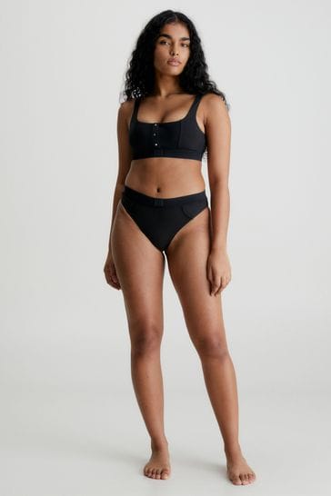 Buy Calvin Klein Black Rib Bikini Top from Next USA