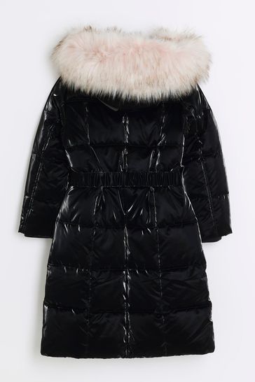Buy River Island High Shine Padded Girls Coat bei Next Deutschland