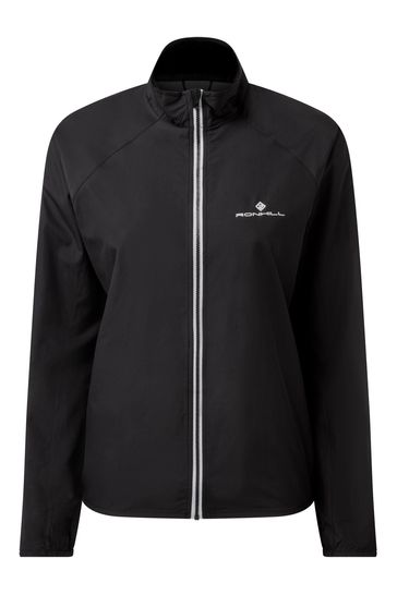 Black running on sale jacket womens