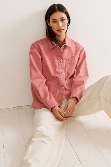 Pink Cotton Overshirt