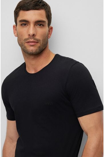 Buy BOSS Black 100 Cotton Logo T Shirts 3 Pack from Next Bahrain