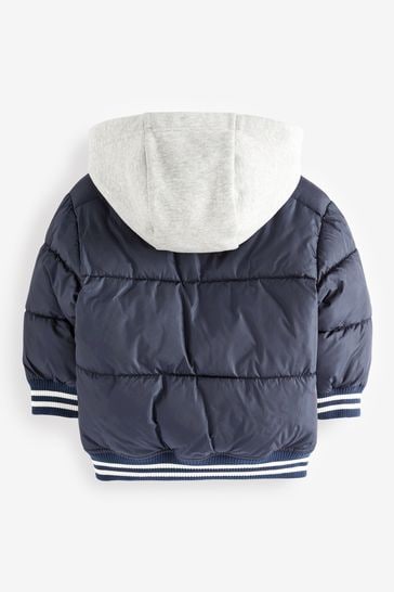 Next navy padded coat clearance