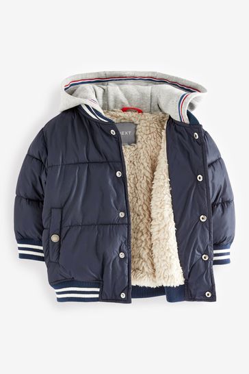 Next navy padded coat clearance