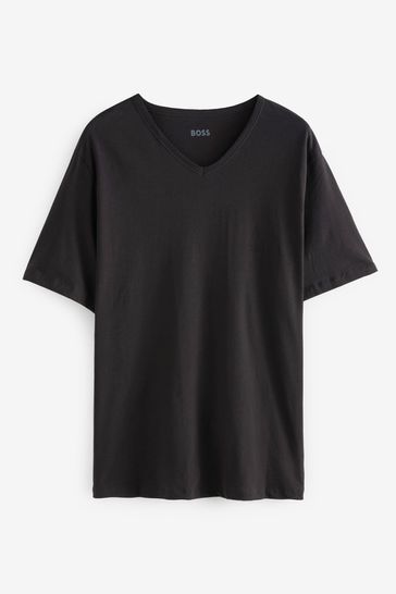BOSS Black Classic V Neck 100 Cotton T Shirts 3 Pack