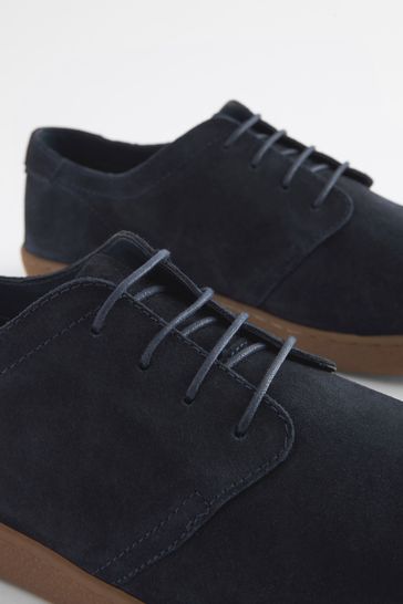Buy Navy Blue Suede Derby Shoes from Next Singapore