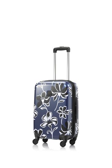 Buy Tripp Lily Blue And White Cabin Four Wheel Suitcase from Next