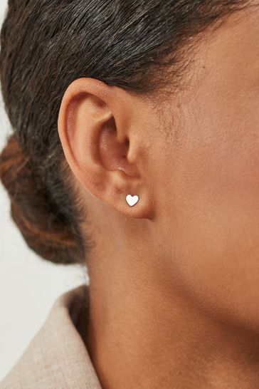 Buy Sterling Silver Initial Earrings 2 Pack from Next Luxembourg