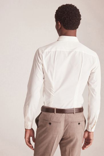 Cream shirt hot sale brown pants