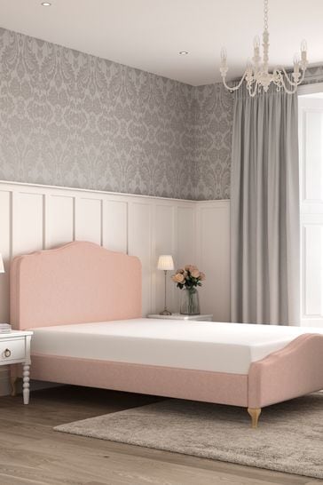 Blush sales tufted bed