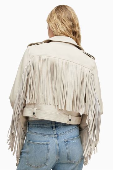 White cheap tassel jacket