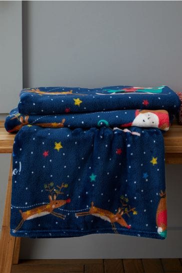 Buy Catherine Lansfield Santa's Christmas Wonderland Warm And Cosy Fleece  Throw from Next Singapore